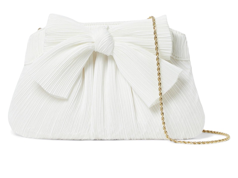 Rayne Pleated Bow Clutch