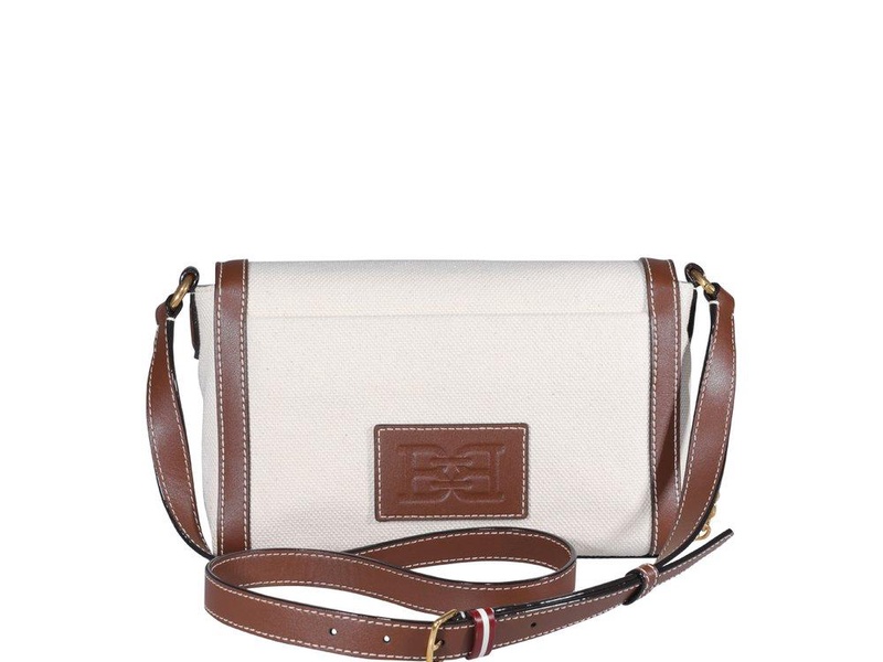 Bally Logo-Printed Chain-Linked Crossbody Bag