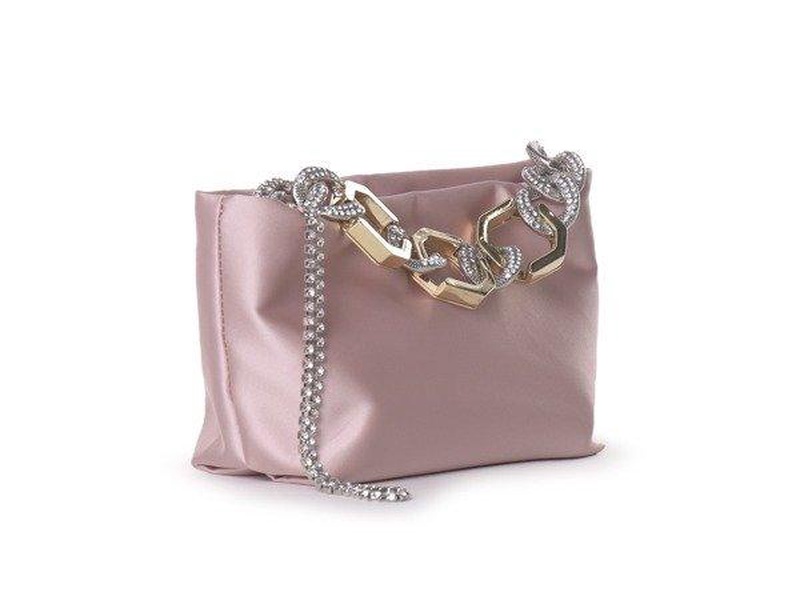 Gedebe Jessye Embellished Chain Satin Tote Bag