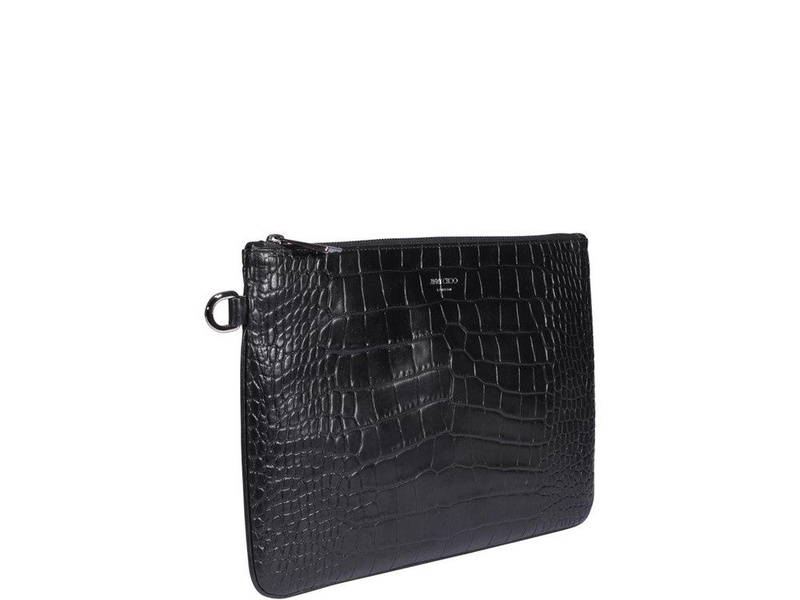 Jimmy Choo Derek Embossed Clutch Bag