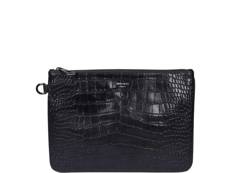 Jimmy Choo Derek Embossed Clutch Bag