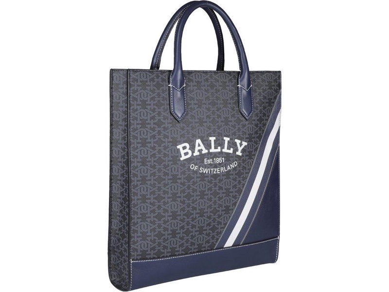 Bally Logo Printed Top Handle Bag