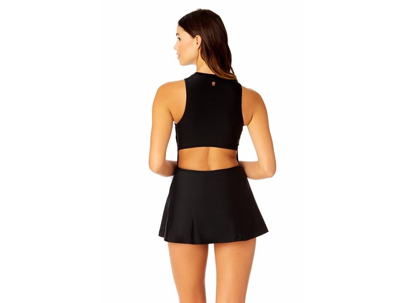 Women's Solid Athletic Swim Dress