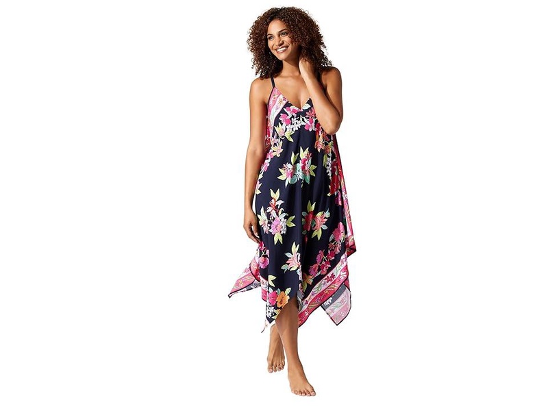 Summer Floral Scarf Dress