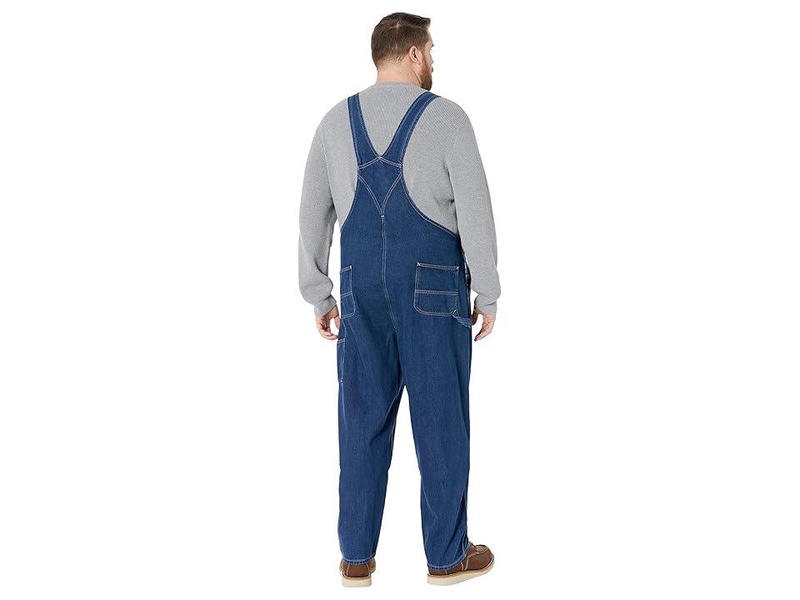 Loose Fit Denim Bib Overalls