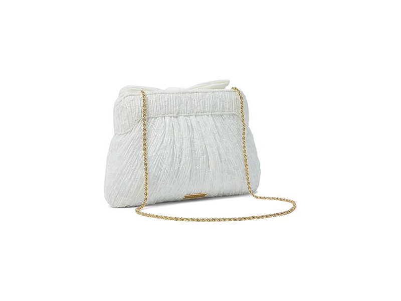 Rayne Pleated Frame Clutch With Bow