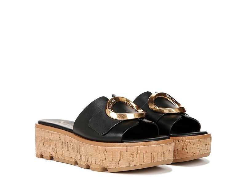 Hoda Cork Platform Slide Sandals