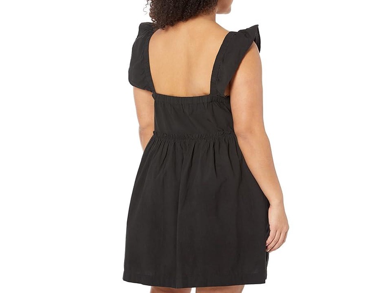 Marnay Flutter Sleeve Square Neck Easy Mini Dress