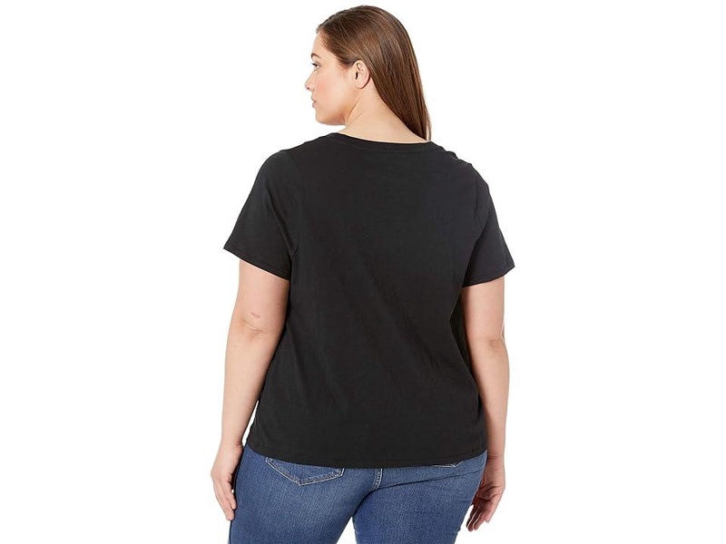 Plus Whisper Cotton V-Neck Tee