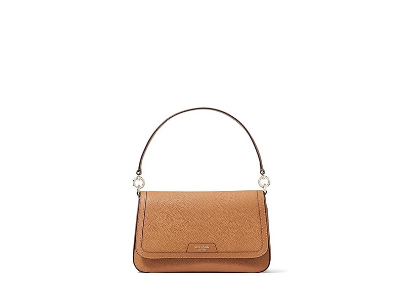 Hudson Pebbled Leather Flap Shoulder Bag