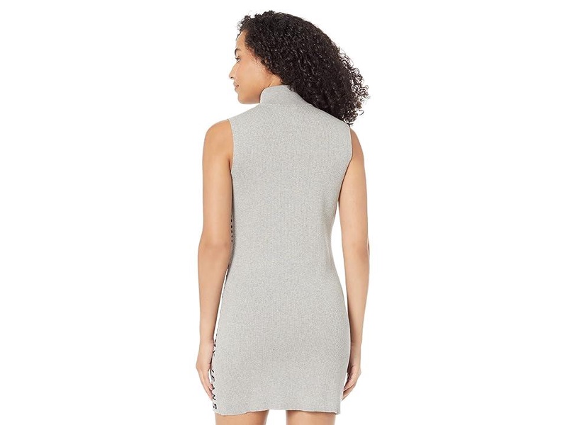 Sleeveless Zip Front Sweaterdress