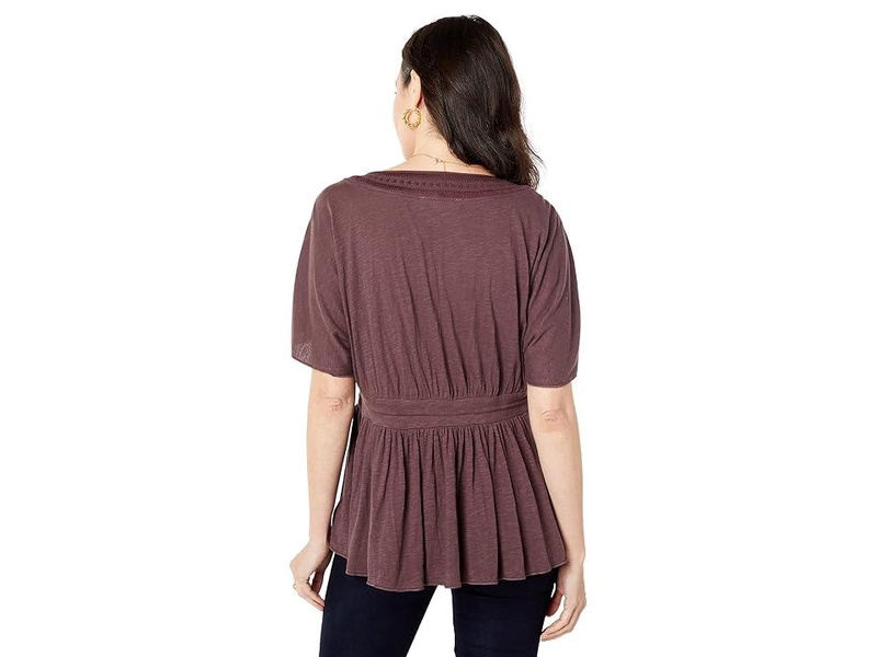 Embroidered Square Neck Top