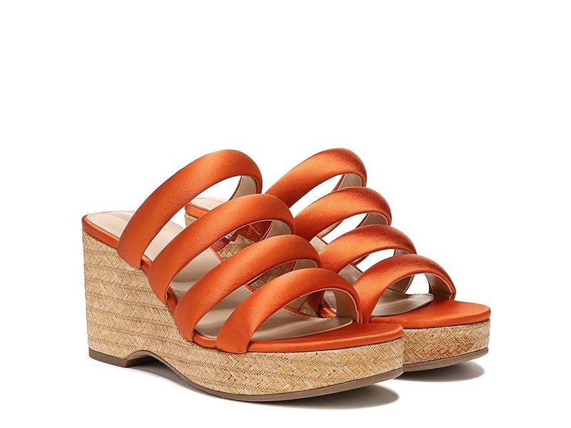 women's yuki platform wedge heel in orange