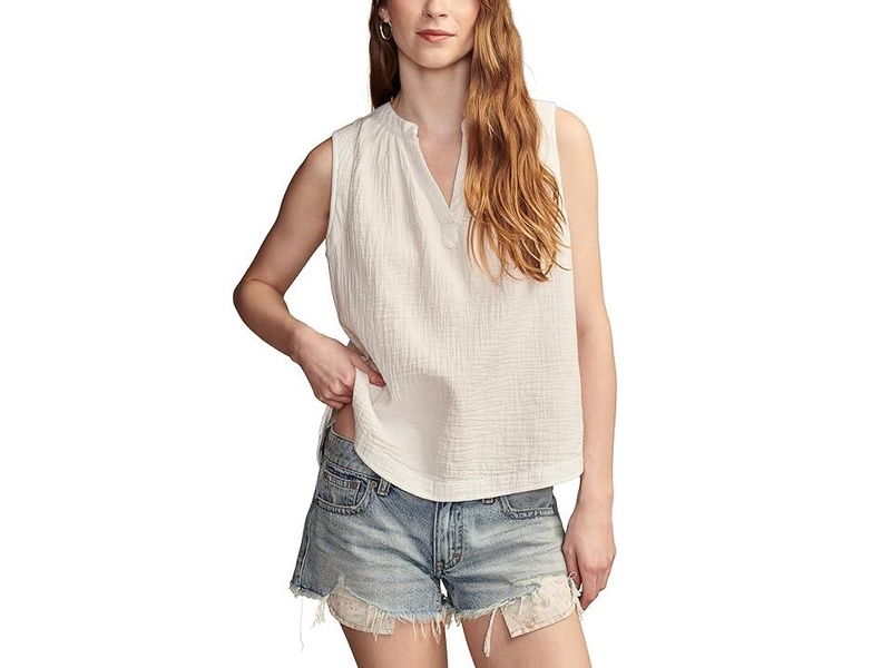 Sleeveless Popover Shirt