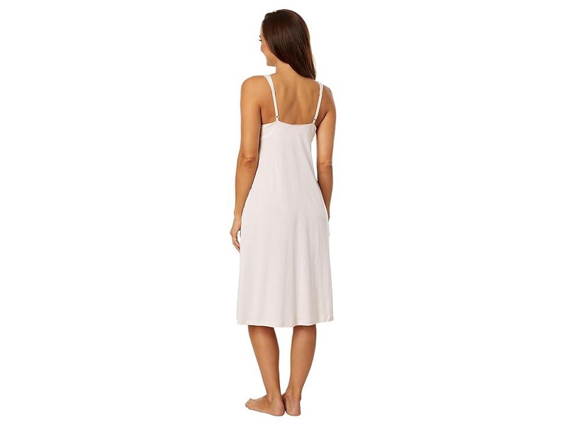 Organic Pima Cotton Catherine Long Pocket Chemise with Shelf Bra