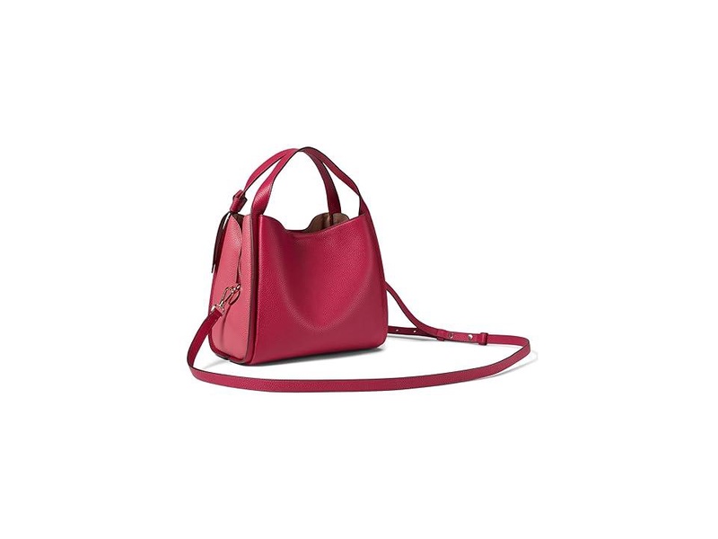 Knott Color-Blocked Pebbled Leather Medium Crossbody Tote