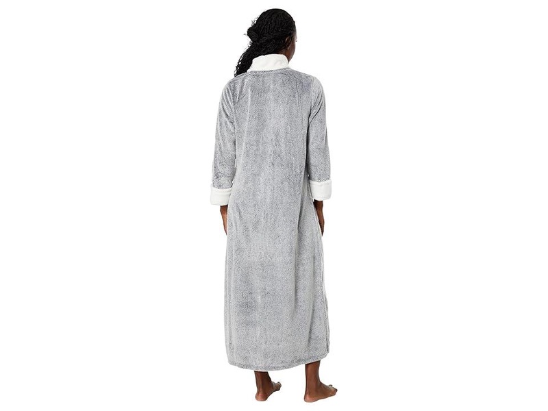 Frosted Cashmere Fleece Zip Robe