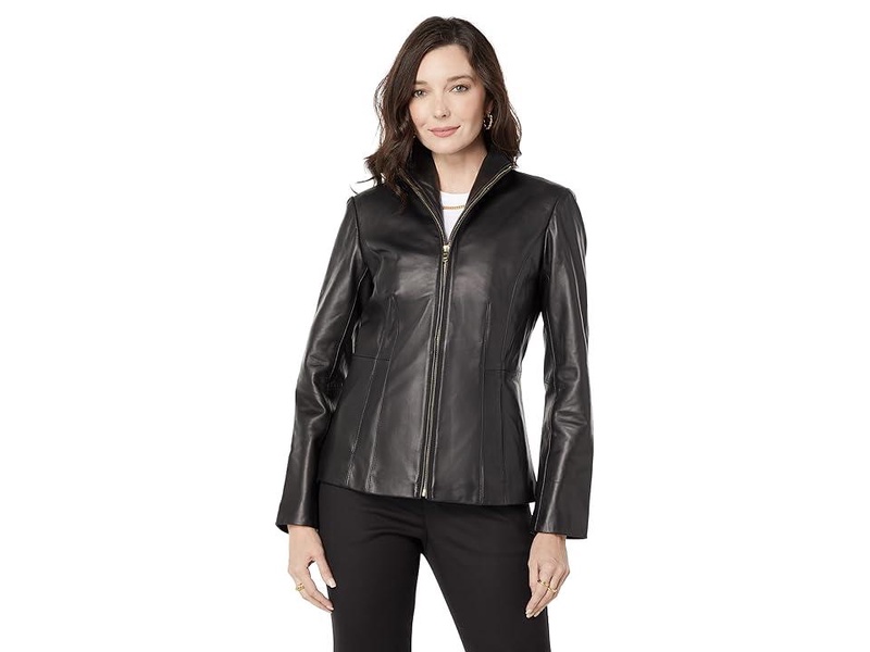 Wing Collar Leather Jacket