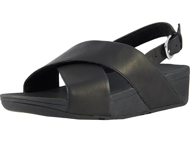 Lulu Cross-Back Strap Sandals - Leather