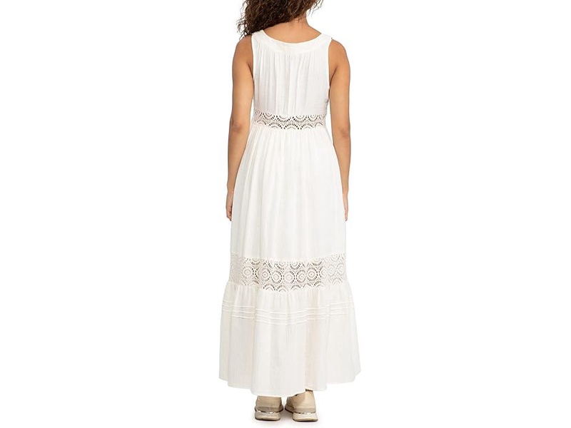 Gauze and Lace Maxi Dress