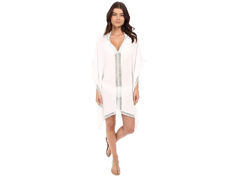 Lace Tunic w/ Lace Inset & Edge Cover-Up