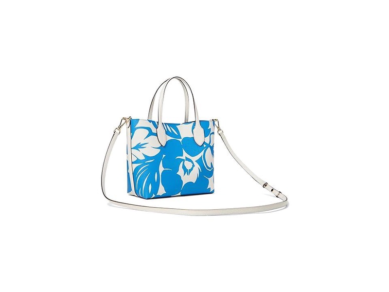 Bleecker Tropical Foliage Printed PVC Medium Crossbody Tote