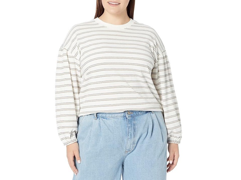 Plus Cider Long Sleeve Tee - Stripe