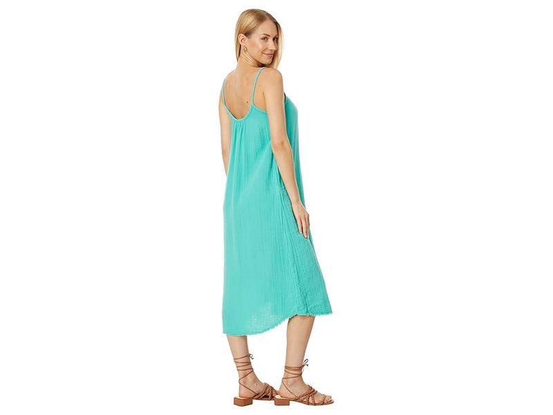 Double Layer Gauze Cami Midi Dress