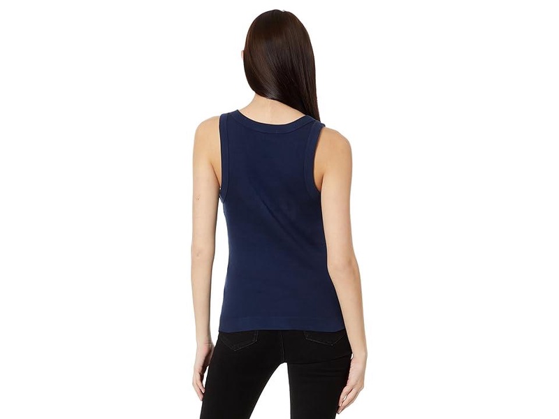 Maya 1X1 Cotton V-Neck Wide Binding Tank Top