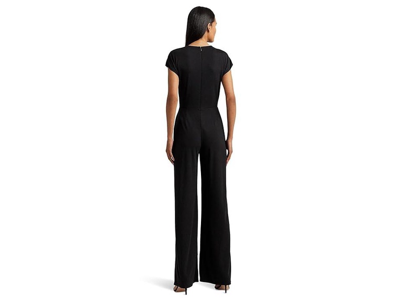 Tie-Front Jersey Wide-Leg Jumpsuit