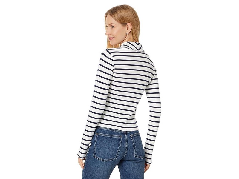 Grill Long Sleeve Zip Top Stripe