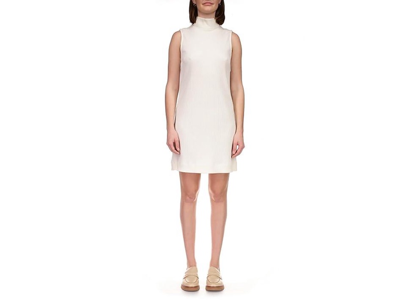 Mock Neck Shift Dress