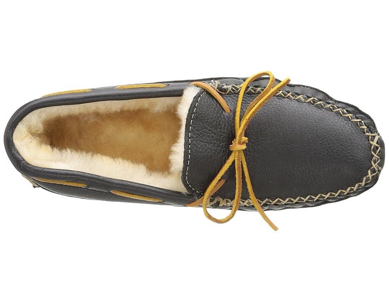 Sheepskin Lined Moose Slipper