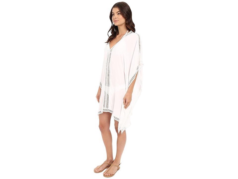 Lace Tunic w/ Lace Inset & Edge Cover-Up