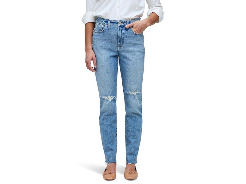 The Perfect Vintage Crop Jean in Liland Wash: Raw-Hem Edition