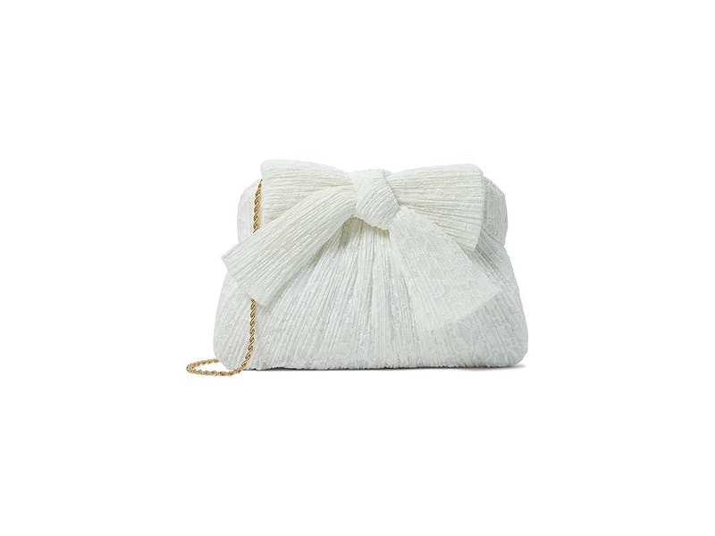 Rayne Pleated Frame Clutch With Bow