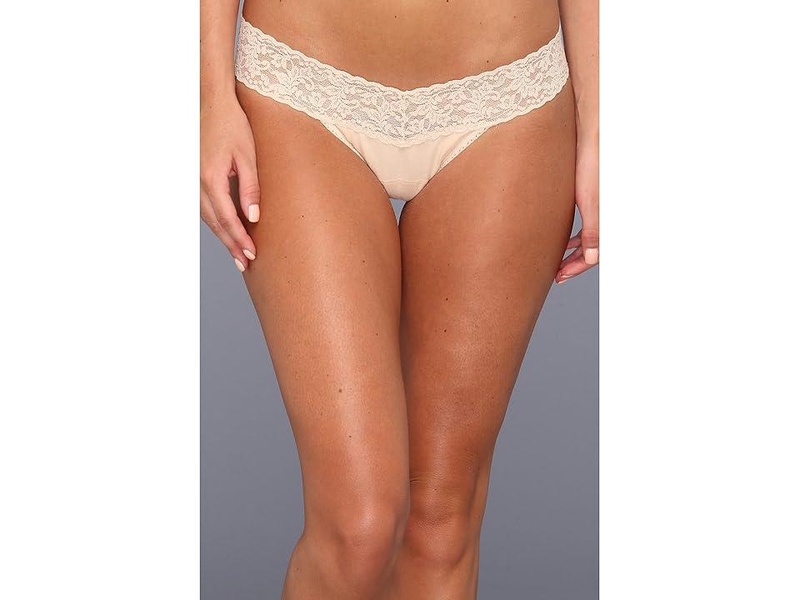 Organic Cotton Low Rise Thong w/ Lace 3-Pack