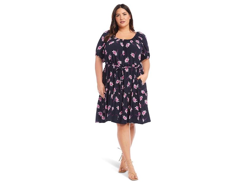 Plus Size Tiered Short Dress