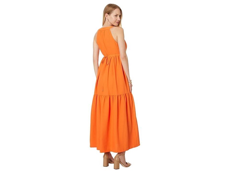 Halter Gauze Maxi Dress