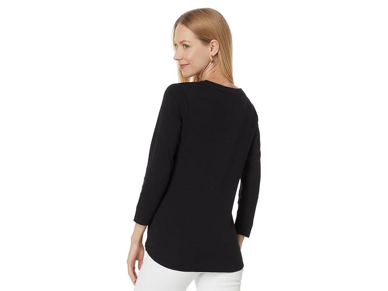 Ashby Isles Rib 3/4 Sleeve Scoop