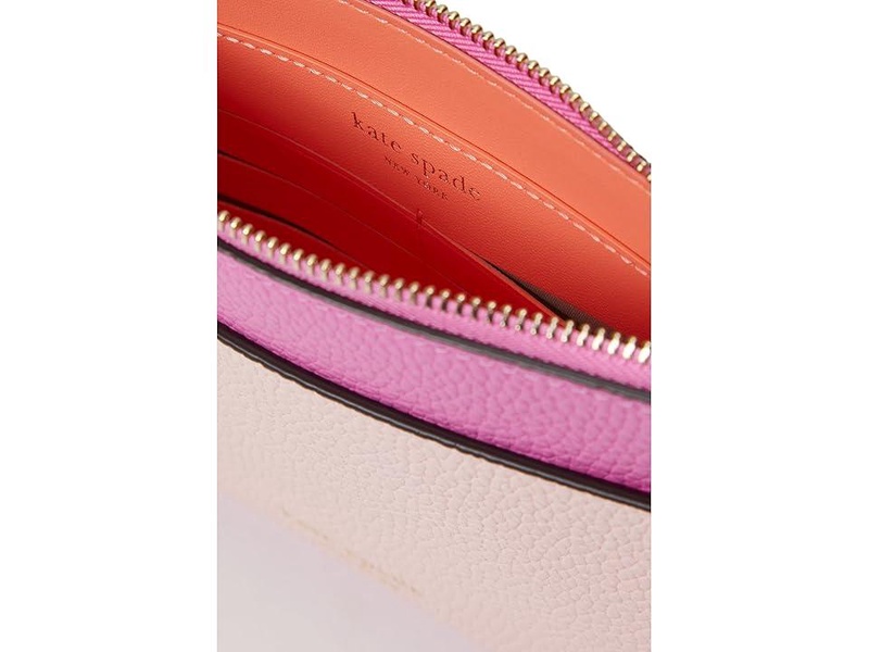 Ava Colorblocked Pebbled Leather Wristlet