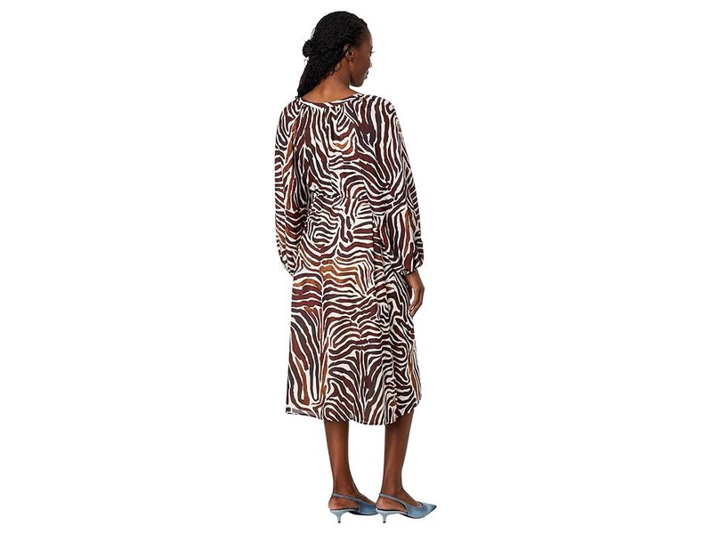 Zen Zebra Midi Dress