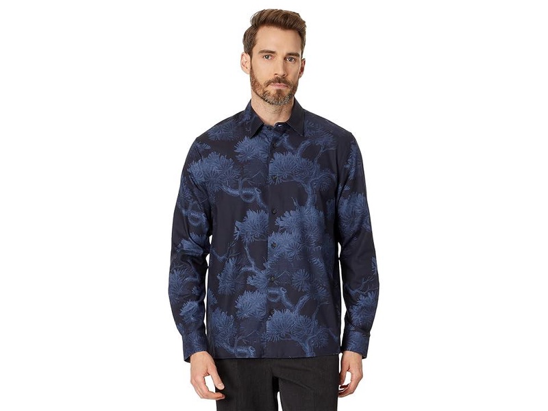 Goxhill Tree Print Shirt Long Sleeve