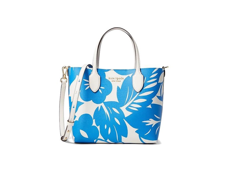 Bleecker Tropical Foliage Printed PVC Medium Crossbody Tote