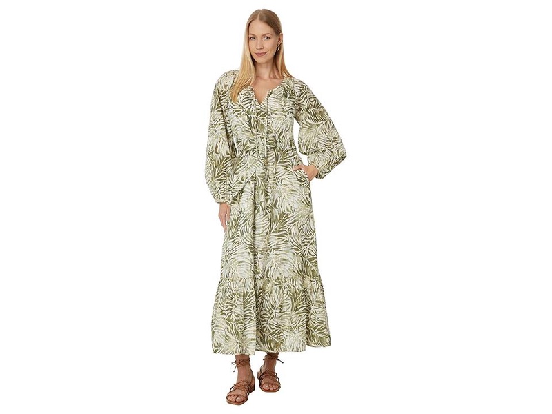 Monstera Mirage Maxi Dress