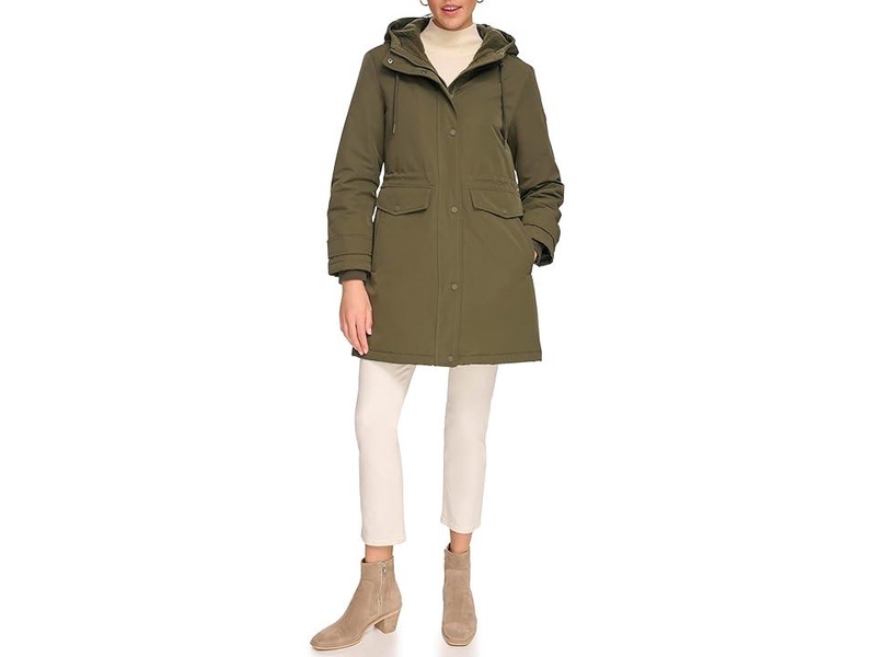 Parka with Faux Sherpa Hood