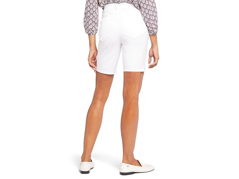 Ella Shorts with Sideseam Slits in Optic White