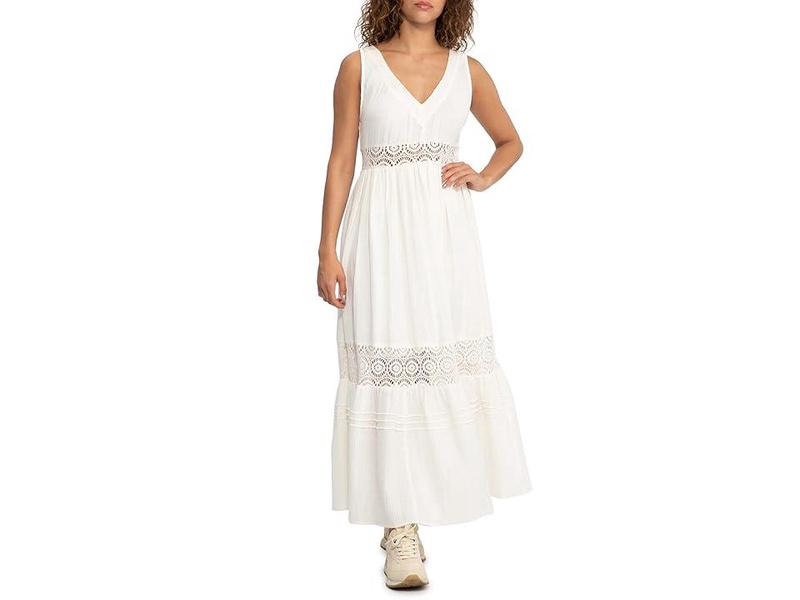 Gauze and Lace Maxi Dress