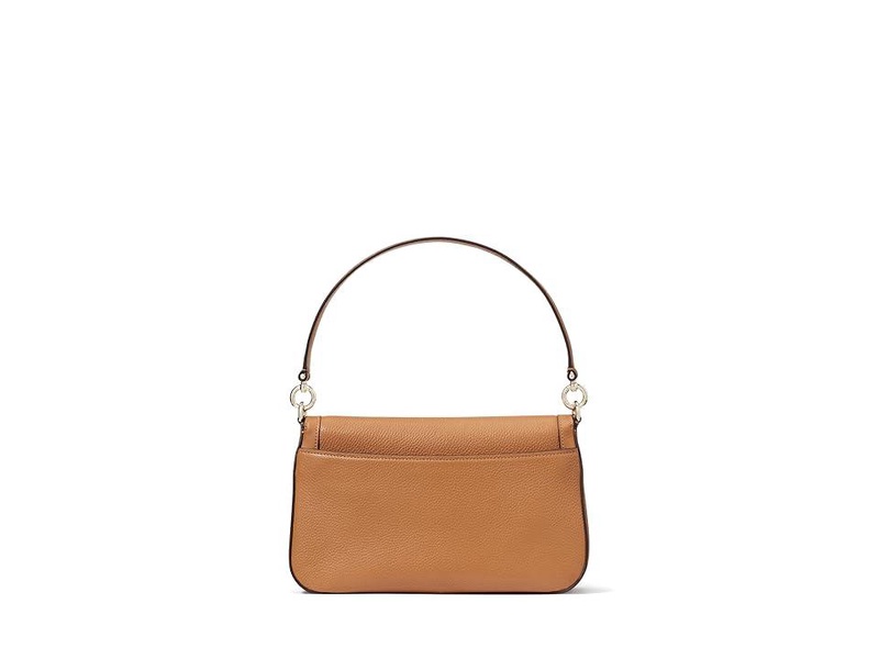 Hudson Pebbled Leather Flap Shoulder Bag