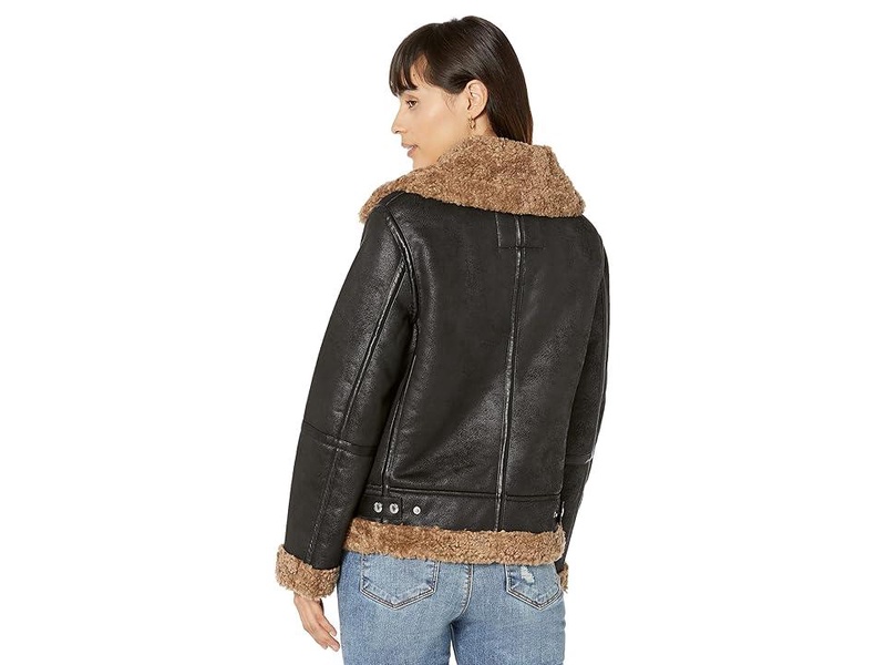 Short Aviator with Shearling Detail